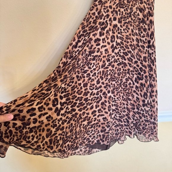 Victor Costa Cheetah Leopard Animal Print Halter Dress Size 6 NEW - Picture 7 of 16